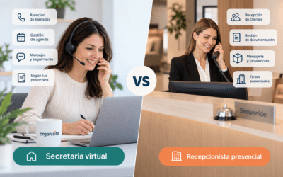 Secretaria virtual vs recepcionista presencial: diferencias, costes y qué necesita tu empresa